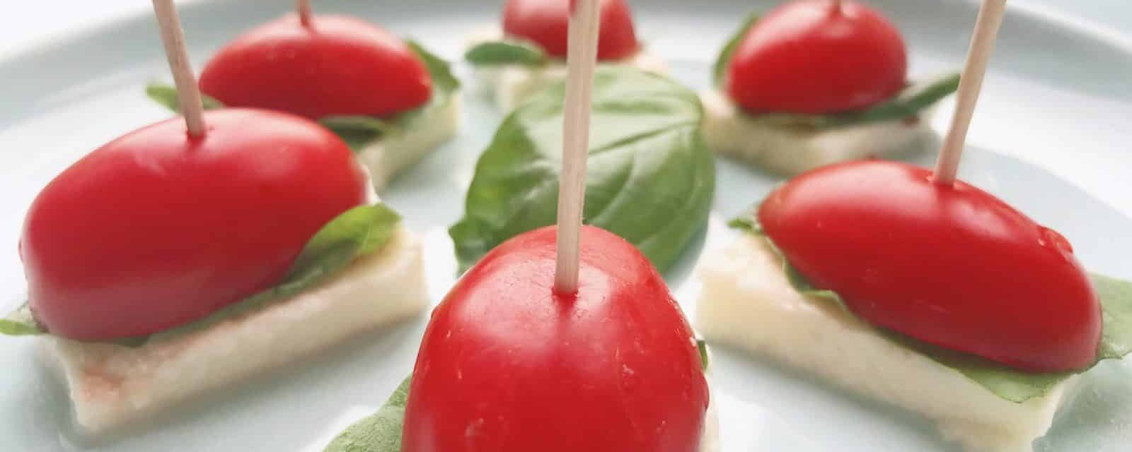 CARE Snack: Mini Mozzarella Cherry Tomato Wraps (Caprese Salad)