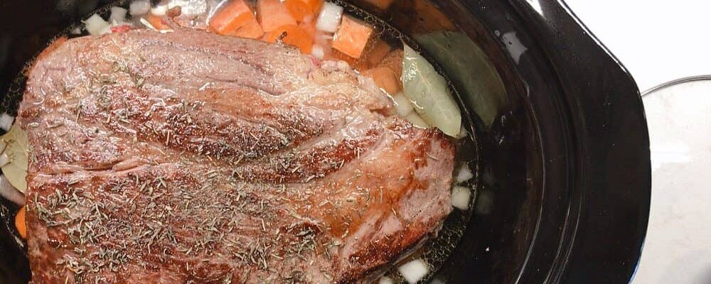 CARE Recipe: Slow Cooker Pot Roast with Root Veggies and Brown Rice
