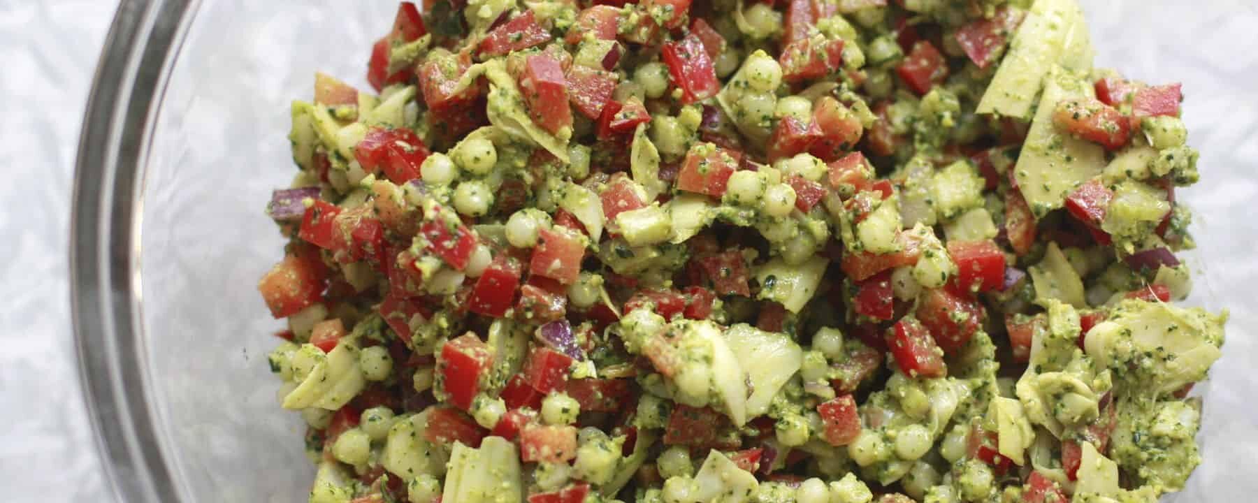 CARE Recipe: Kale Pistachio Pesto Salad